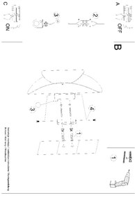 Aplique Candeeiro de parede Aço TEAR Branco