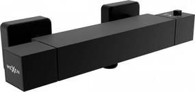 Mexen Cube misturadora de chuveiro termostática, preta - 77200-70