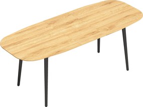 HOMCOM Mesa de Jantar Extensível para 6-8 Pessoas, Mesa de Cozinha com Prateleira, Efeito Madeira Carvalho | Aosom Portugal