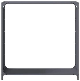 Suporte para lenha 90x28x90 cm aço laminado a frio antracite