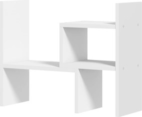HOMCOM Prateleira de Secretária Modular Organizador de Secretária Multifuncional 2 Peças Mdf Branco | Aosom Portugal