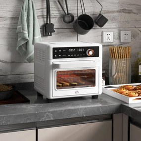 HOMCOM Mini Forno Elétrico Multifuncional Forno Elétrico de 13L 1200W