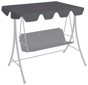 Toldo suplente baloiço 150/130x70/105cm 270g/m² antracite