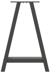 Pés para mesa de jantar em formato A, 2 peças, antracite, 60x(72-73) c