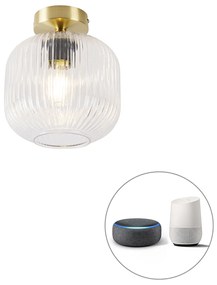 LED Candeeiro de teto inteligente latão com Wi-Fi A60 - Karel Art Deco