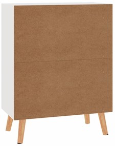 Aparador 60x30x72 cm derivados de madeira branco brilhante