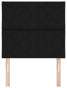 Cabeceira vidaXL Design de Blocos de Diamante Preta 100 cm Tecido, Cab