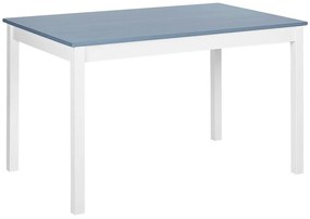 Conjunto de jantar em madeira branca/cinzenta 120 x 75 cm MOANA Beliani