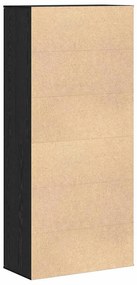 Highboard Carvalho Preto 80x39x178 cm Madeira Revestida