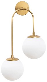 Candeeiro de Parede Jewel – Dourado Brilhante – 30 x 24 cm