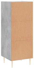Aparador 34,5x34x90 cm madeira processada cinza cimento