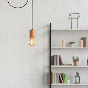 Candeeiro de Teto Xanthos – Preto – 49 cm Diâmetro x 100 cm Altura