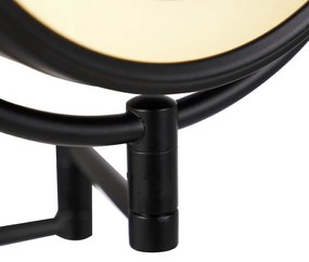 Espelho de parede design preto com LED ajustável IP44 com puxador - Vicino Moderno