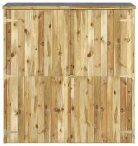 Abrigo p/ ferramentas de jardim 163x50x171 cm pinho maciço