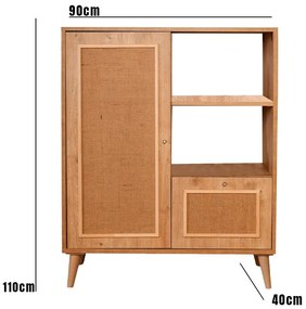Móvel Multiuso Jüt – Carvalho – 40 cm x 90 cm x 110 cm