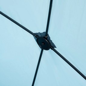 Outsunny Tenda de Praia Dobrável para 2-3 Pessoas Anti UV 50+ Tenda Po