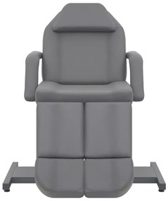 Cadeira de esteticista couro artificial 180x62x78 cm cinzento