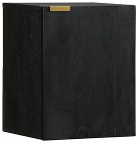 vidaXL Armário suspenso p/ WC 38x33x48 cm derivados de madeira preto