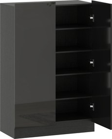HOMCOM Sapateira para Entrada com Prateleiras Ajustáveis para 20 Pares de Sapatos 72x34,5x103 cm Preto | Aosom Portugal