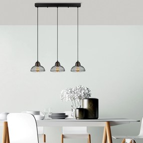 Candeeiro de Teto Dopo – Preto Antique – 70 x 20 x 114 cm