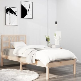 Estrutura cama pequena solteiro 75x190 cm madeira maciça