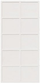 Porta de celeiro 100x208 cm madeira de pinho maciça branco