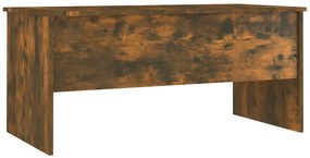 Mesa centro 102x50,5x46,5 cm madeira processada carvalho fumado
