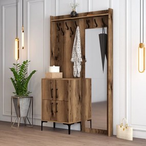 Hall Stand Berlin BC – Nogueira – 120x200x35 cm
