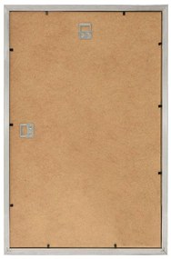 Molduras para parede 5 pcs 70x90 cm MDF prateado