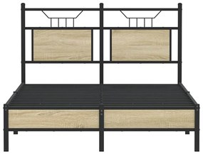 Estrutura cama s/ colchão derivados de madeira carvalho sonoma