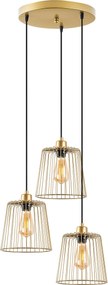 Candeeiro de Teto Pirlo – Dourado Brilhante – 50 x 50 x 114 cm