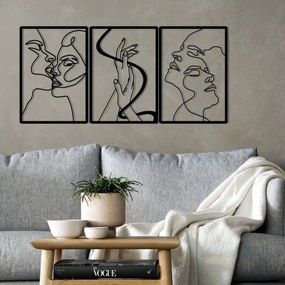 Acessório Decorativo de Parede The Unity Of Love – Preto – 109 x 50 cm