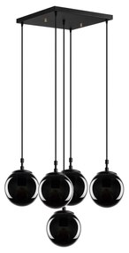 Candeeiro de Teto Efe – Preto Fumado – 65 x 65 cm