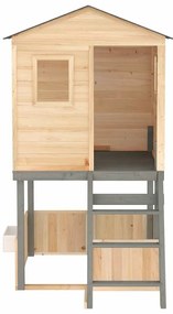 Conjunto de brincar para exterior madeira de abeto maciça