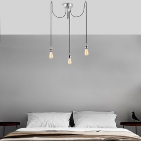 Chandelier Kabluni – Cromado – 96 x 6 cm