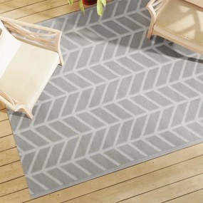 Tapete de exterior 160x230 cm ARAKIL PP cinzento