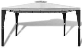 Gazebo com telhado 3 x 4 m branco creme