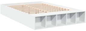 Estrutura de cama 150x200 cm derivados de madeira branco