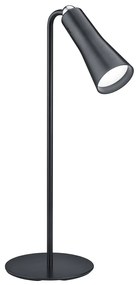 LED Candeeiro de mesa moderno preto recarregável com 3 níveis de luminosidade - Samuel Moderno