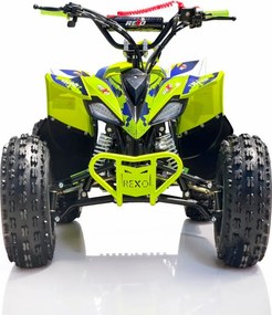 Mini moto 4 gasolina para crianças de 110 cc, REXO 4 Tempos YH110 Automática C/Marcha atrás e Limitador de velocidade Verde