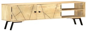 Móvel de TV 140x30x40 cm madeira de mangueira maciça