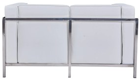 Sofá LOBBY – 2 Lugares – 132x70x68 cm – Estrutura em Aço Inoxidável e