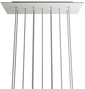 Kit de rosácea de teto retangular Rose-One XXL de 11 furos, 675 x 225 mm