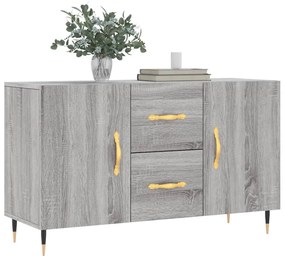 Aparador 100x36x60 cm derivados de madeira cinzento sonoma