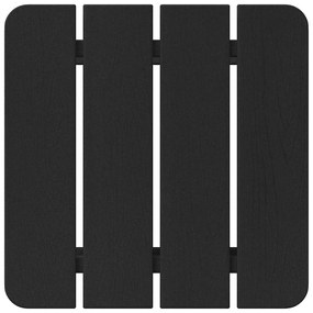 Mesa Lateral Adirondack Preto 38x38x45 cm HDPE