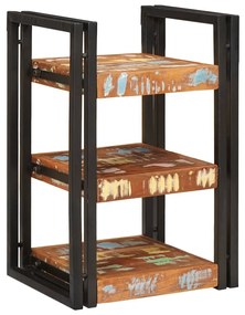 vidaXL Mesa-de-cabeceira 2 pcs Madeira Sólida Reclamada