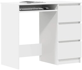 Secretária 90x45x76 cm derivados de madeira branco