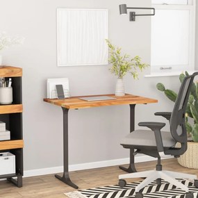 vidaXL Tampo de secretária retangular 80x60x2,5 cm acácia maciça