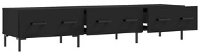 Móvel de TV 80x36x50 cm derivados de madeira preto