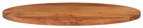 Tampo de mesa oval 80x40x3,8 cm madeira de acácia maciça